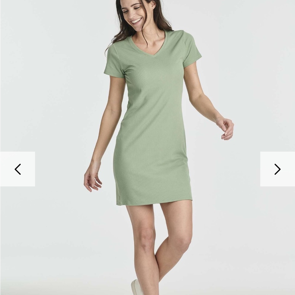 Ribbed V Neck 3 pack T-Shirt Dresses - Picture 3 of 6